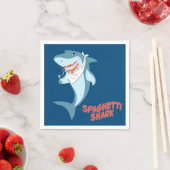 Serviette En Papier Requin spaghetti (En situation)