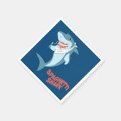 Serviette En Papier Requin spaghetti (Coin)