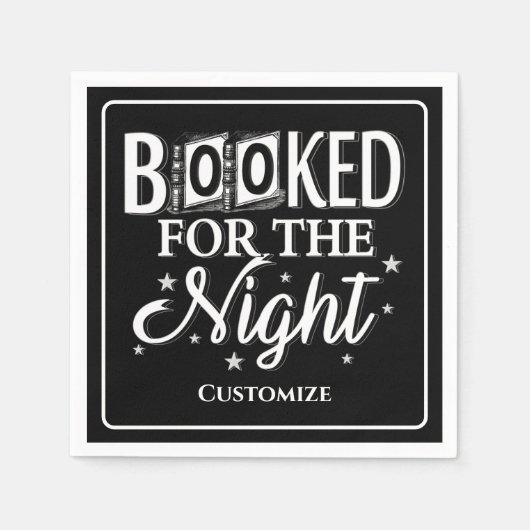 Serviette En Papier Réservé Pour La Nuit (Devant)