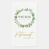 Serviette En Papier Résiliation de l'aquarelle succulente du feuillage (Devant)