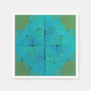 Serviette En Papier Résonance Aqua