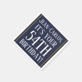 Serviette En Papier Respectable 54e Anniversaire Papier serviettes (Coin)