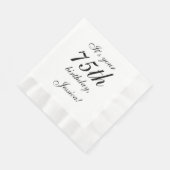 Serviette En Papier Respectable 75e Anniversaire Papier serviettes (Coin)