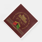 Serviette En Papier Respecter les sept principes du joyeux Kwanzaa (Coin)