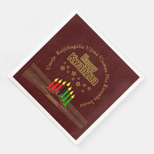 Serviette En Papier Respecter les sept principes du joyeux Kwanzaa (Coin)