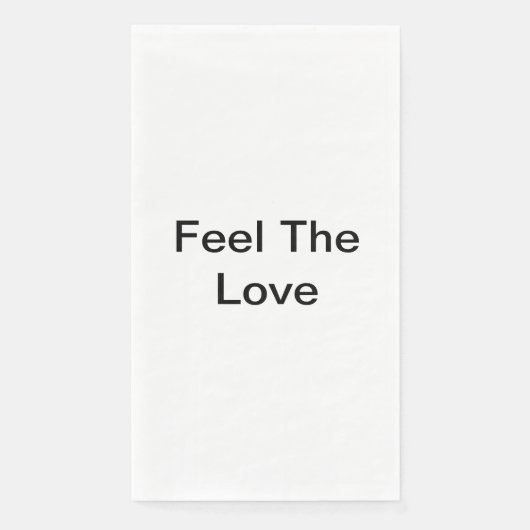 Serviette En Papier Ressentez l'amour (Devant)