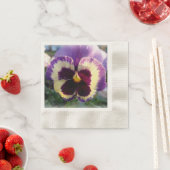 Serviette En Papier ressort coloré Pansy (En situation)