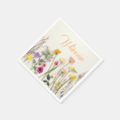 Serviette En Papier Ressort d'aquarelle Blooms Motif (Coin)