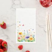 Serviette En Papier Ressort Floral Garden Butterfly Guest Towest (En situation)