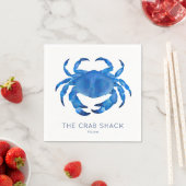 Serviette En Papier Restaurant de fruits de mer Blue Crab (En situation)