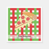 Serviette En Papier Restaurant de pizza (Devant)