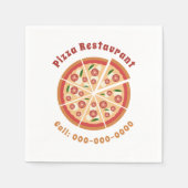 Serviette En Papier Restaurant Pizza (Devant)