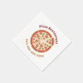 Serviette En Papier Restaurant Pizza (Coin)