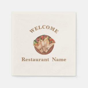 Serviette En Papier Restaurant turc accueil kebab Personnalisé