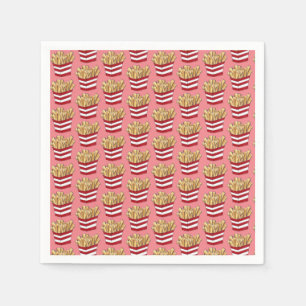 Serviette En Papier Restauration rapide frites frites frites pommes de