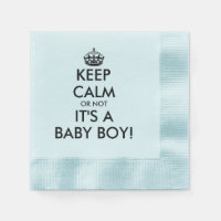 Restez calme c'est un bébé garçon drôle baby showe