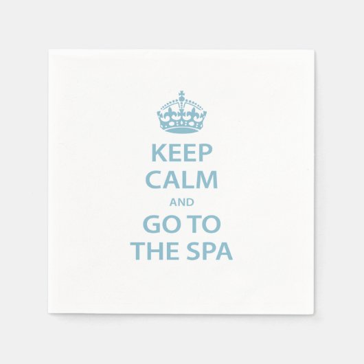 Serviette En Papier Restez calme et allez au Spa (Devant)