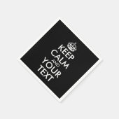 Serviette En Papier Restez calme et continuez - Créez votre propre (Coin)