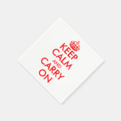 Serviette En Papier Restez calme et continuez | serviettes vintages en (Coin)