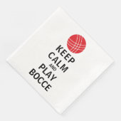 Serviette En Papier Restez calme et jouez à Bocce (Coin)