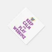 Serviette En Papier Restez Calme Et Jouez À Webkinz (Coin)