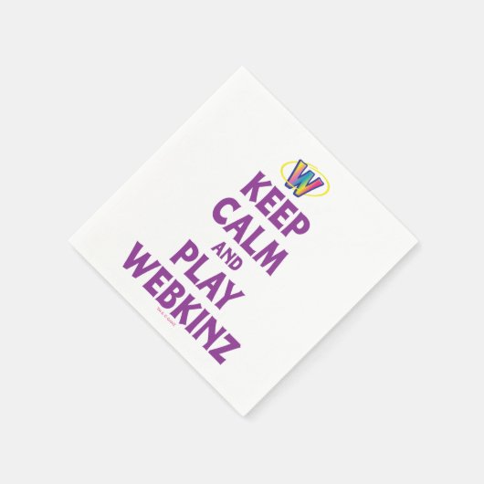 Serviette En Papier Restez Calme Et Jouez À Webkinz (Coin)