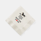 Serviette En Papier Restez calme et marchez le Doxie ! Cute Dachshund (Coin)