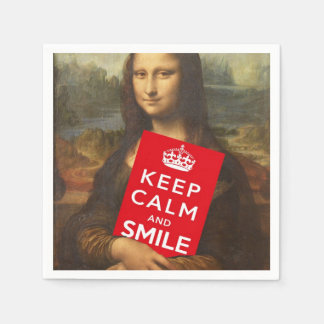 Serviette En Papier Restez Calme Et Souriez