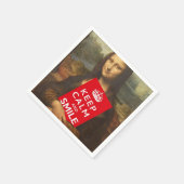 Serviette En Papier Restez Calme Et Souriez (Coin)
