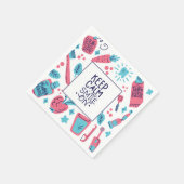 Serviette En Papier Restez Calme Et Souriez ! | Phrase mignonne (Coin)