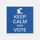 Serviette En Papier Restez calme et votez 2026 (Devant)