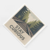 Serviette En Papier Restez curieux (Coin)