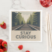 Serviette En Papier Restez curieux (En situation)