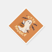 Serviette En Papier Restez Éffrayant (Coin)