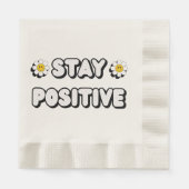 Serviette En Papier Restez Positif (Devant)