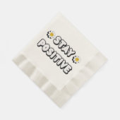 Serviette En Papier Restez Positif (Coin)