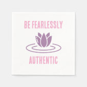 Serviette En Papier Restez Vrai, Restez Audacieux : Intrépide Authenti (Devant)