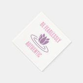 Serviette En Papier Restez Vrai, Restez Audacieux : Intrépide Authenti (Coin)