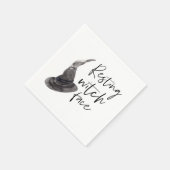 Serviette En Papier Resting Witch Face | Happy Halloween | Fun Quote | (Coin)