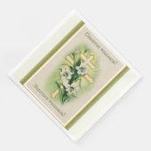 Serviette En Papier Résurrection de Pâques Pascha Fleur de Croix Byzan (Coin)