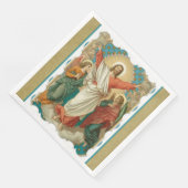 Serviette En Papier Résurrection de Pâques Pascha Religieux Jésus Ange (Coin)