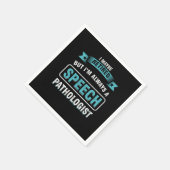 Serviette En Papier Retired SLP Speech Language Pathologist Therapist  (Coin)