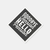 Serviette En Papier Retirement Venin, Goodbye Tension Hello Pension (Coin)