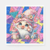 Serviette En Papier Retour À L'Anniversaire Rétro Serviettes (Devant)