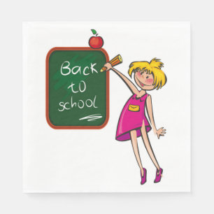 SERVIETTE EN PAPIER RETOUR À L'ÉCOLE