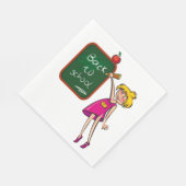 SERVIETTE EN PAPIER RETOUR À L'ÉCOLE (Coin)