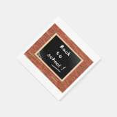 Serviette En Papier Retour À L'École Chalkboard Papier Napkins (Coin)