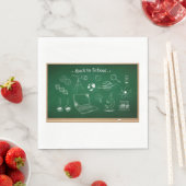 Serviette En Papier Retour à l'école Science Chalkboard Éducation (En situation)