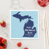 Serviette En Papier Retourner Michigan Blue en 2024 (En situation)
