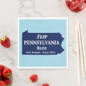 Serviette En Papier Retourner Pennsylvania Blue en 2024 (En situation)